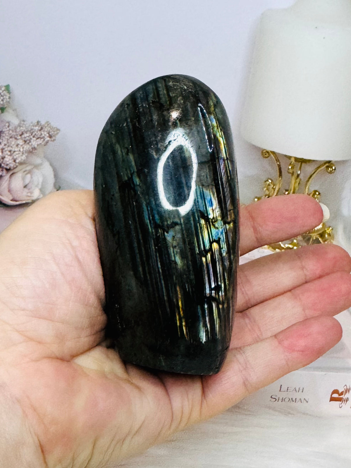 Purple Flash Labradorite Freeform 10cm 287g