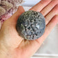 Gorgeous Natural Grape Agate Sphere 229grams On Stand