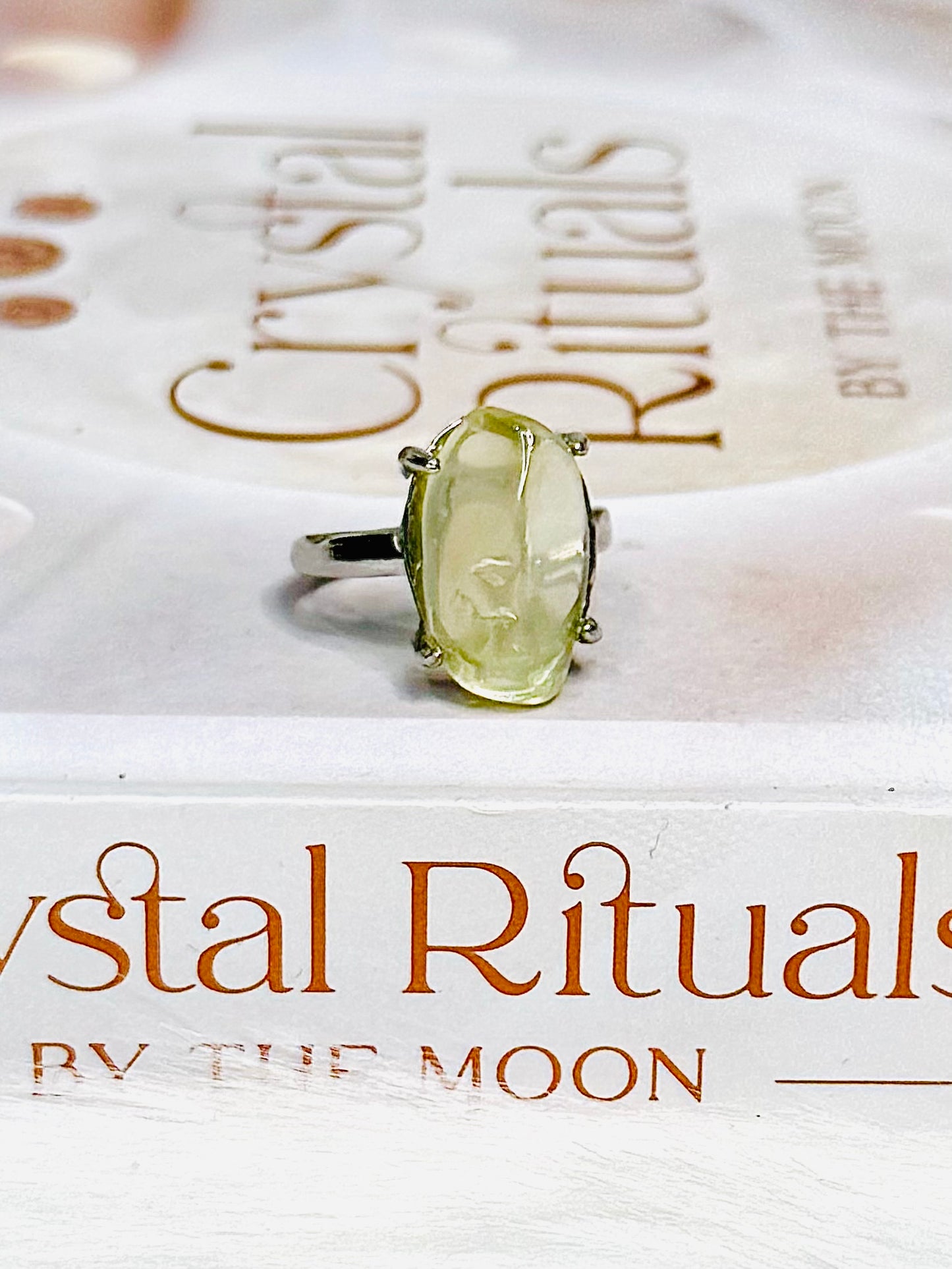 Citrine Adjustable Ring In Gift Bag