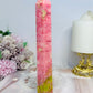 Rare Large Thulite Tower with Epidote Inclusions 19cm