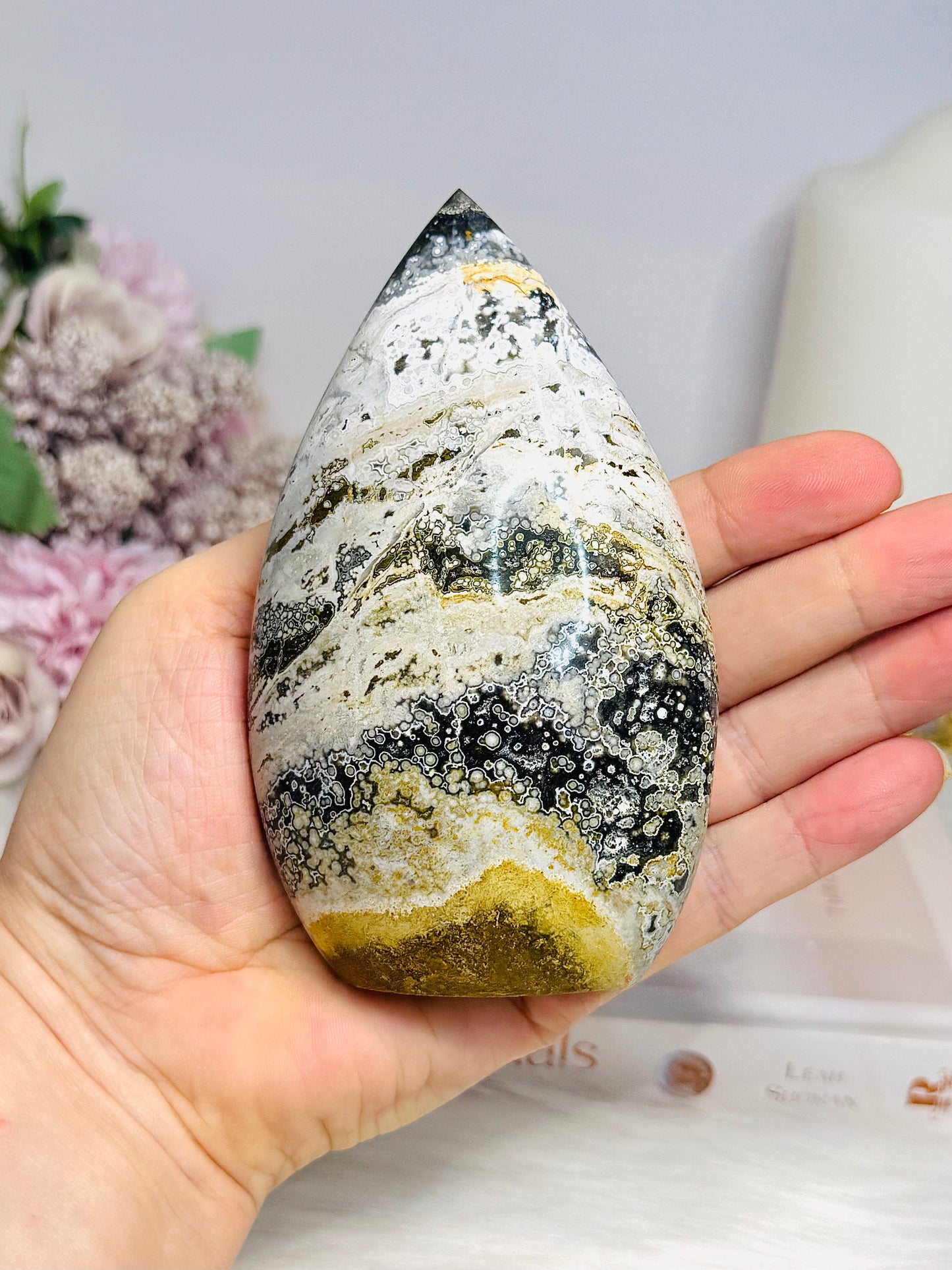 Large Ocean Jasper Teardrop | Flame 11.5cm 376g