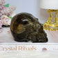 Smokey Quartz Carved Skull 373g 8.5cm