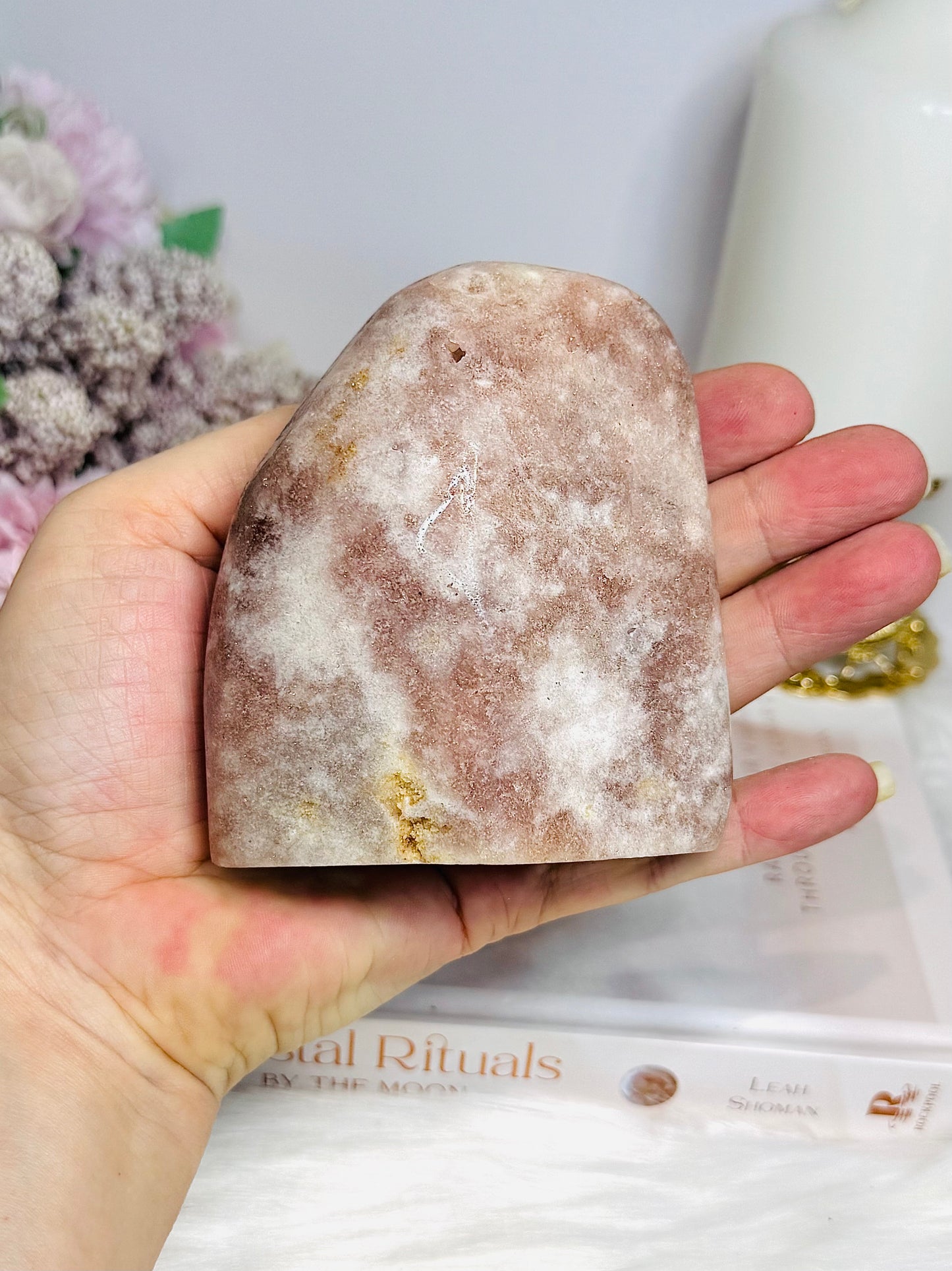 Chunky Pink Amethyst Druzy Freeform 9cm 479g