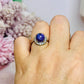 Purple Charoite Adjustable Silver Ring in Gift Bag