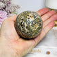 Leopard Skin Jasper Sphere on Stand 295g