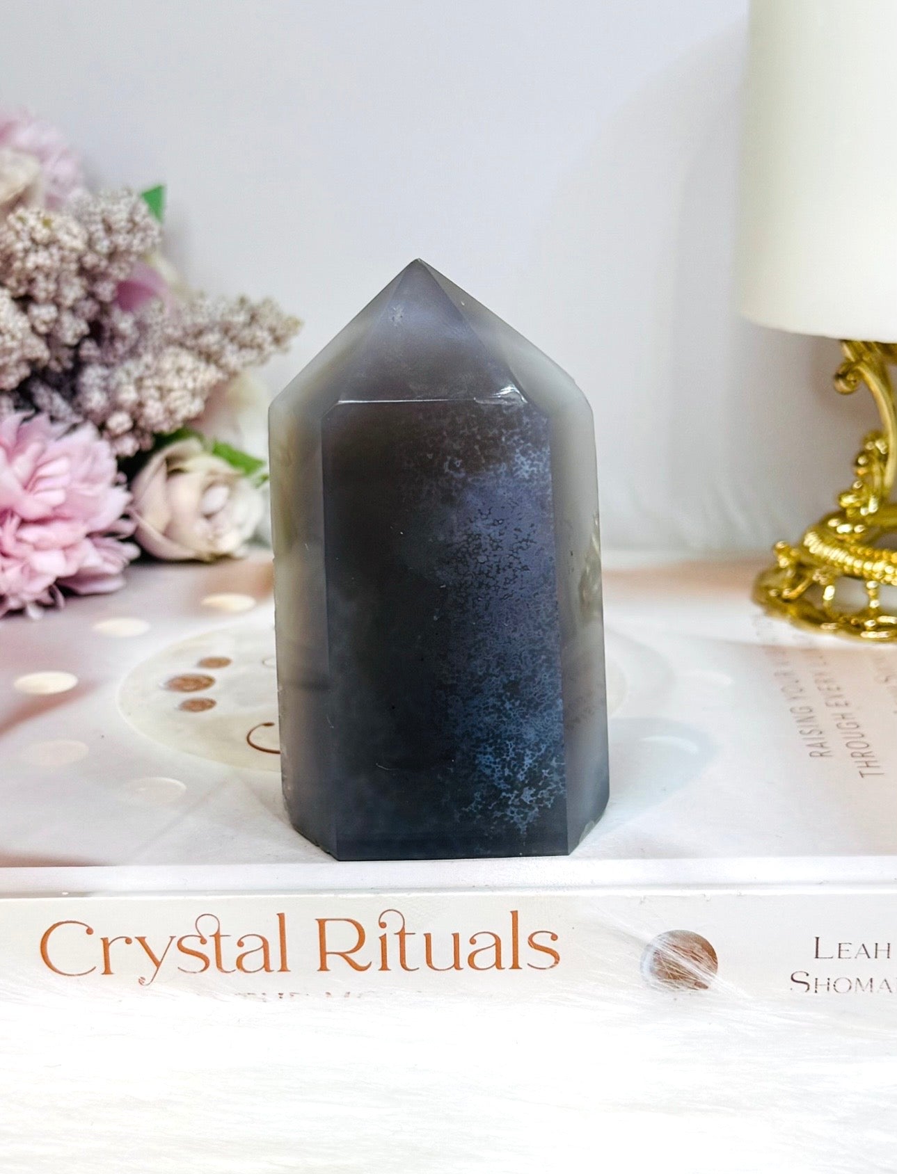 High Grade Druzy Agate Tower 250g