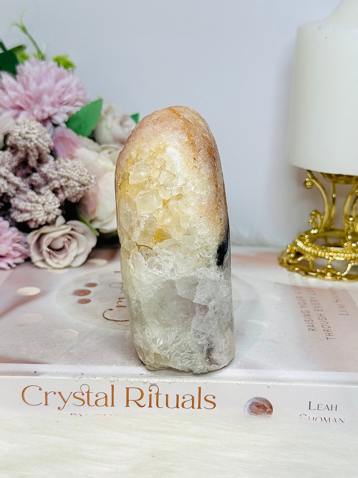 Pink Amethyst Base Cut Cluster 10.5cm 428g