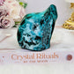 Helps Heal Heartache ~ Stunning Large Malachite |Chrysocolla Polished Natural Freeform 415grams