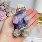 Amethyst X Mexican Lace Agate Elephant 11cm
