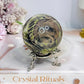 Money Agate Sphere on Stand 291g