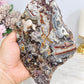 Large Mexican Lace Agate Slab 19cm on Stand