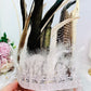 White Tribal Feather Head Piece Approx 40cm Tall