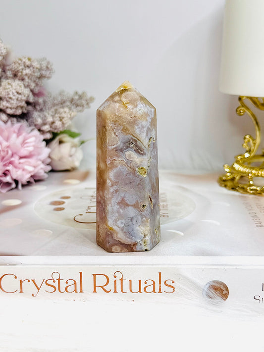 Flower Agate Chunky Tower 7.5cm