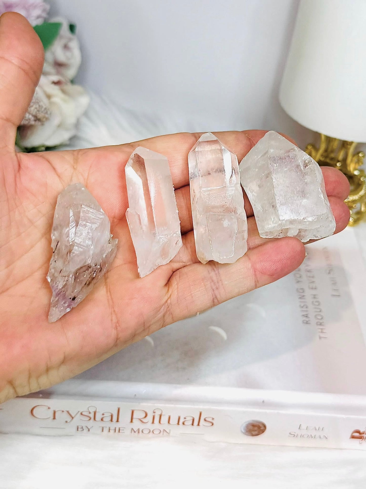Set of 4 Natural Quartz