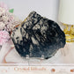 Black Tourmaline in Quartz Slab on Stand 13cm