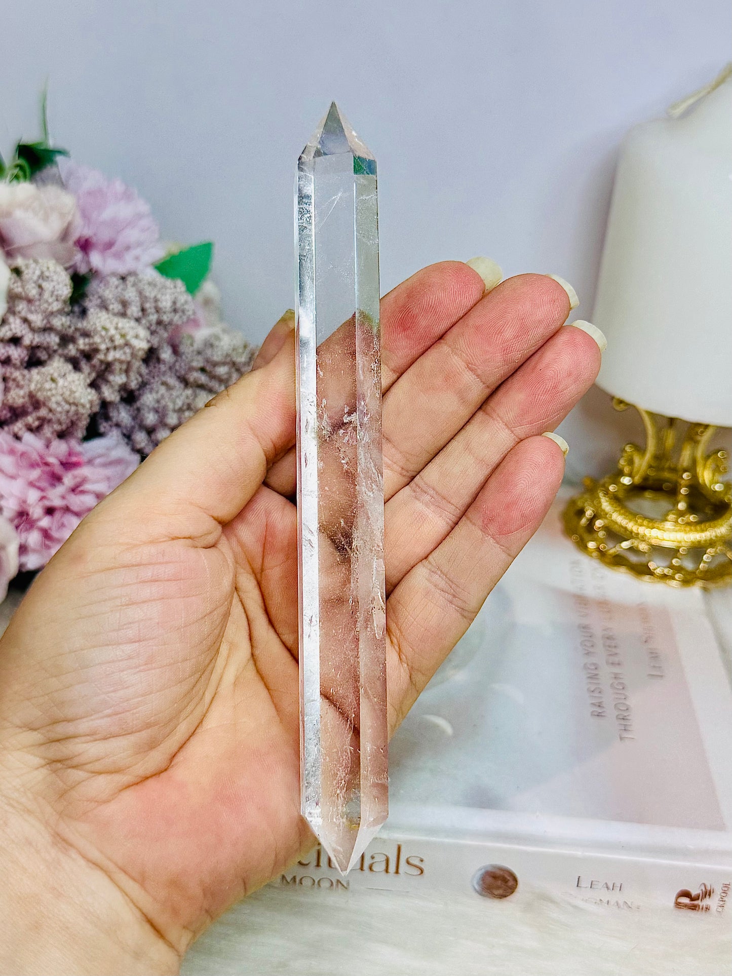 High Grade Clear Quartz Double Teeminated Point 16cm