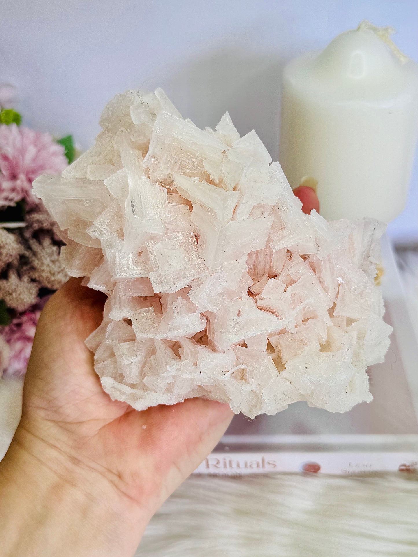 Natural Large 512gram Pink Halite Specimen