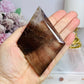 Smokey Quartz Diamond On Stand 18.5cm