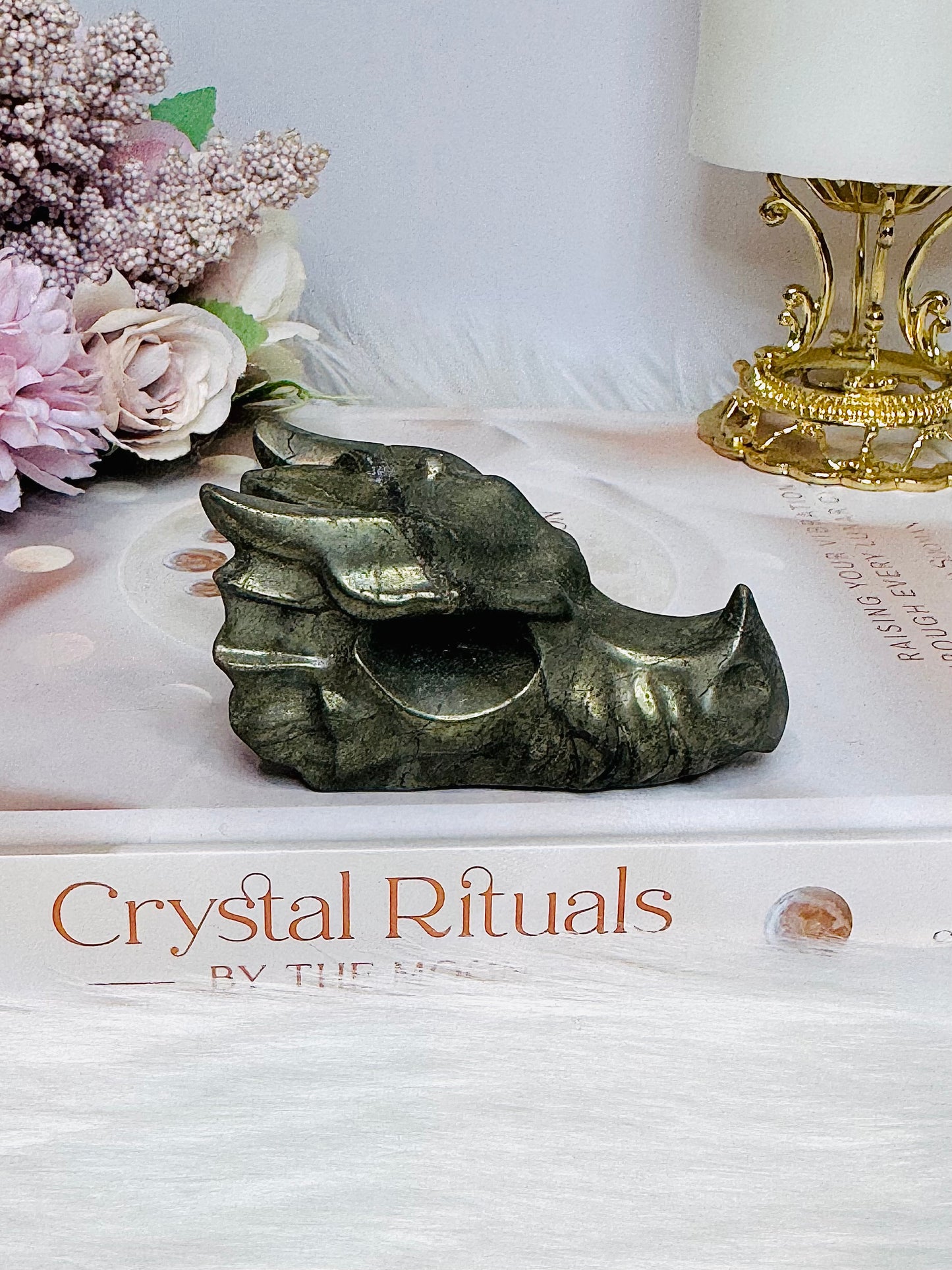 Pyrite Carved Dragon 7.5cm 210g