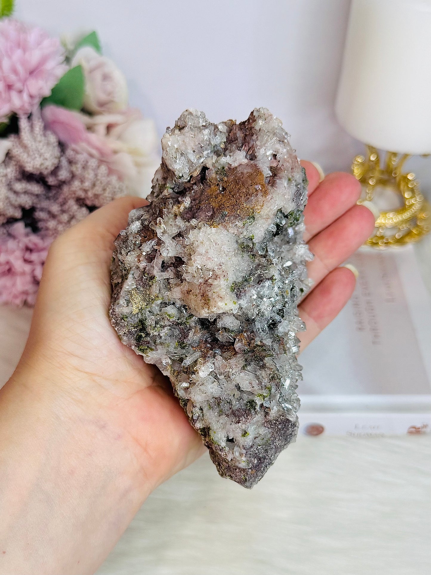 Beautiful Sparkling Large Natural Pink Amethyst Freeform 512grams From Brazil