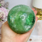 Large Green Fluorite Sphere Full of Rainbows 923g