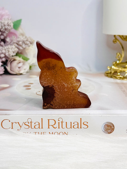 Carnelian Carved Fairy 6.5cm