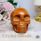 Large Jasper Carved Skull 404g