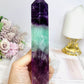 Large High Grade Watermelon Fluorite Tower 18cm