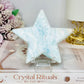 Large Caribbean Calcite Star on Stand 11.5cm