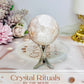 Pink Amethyst Druzy Sphere On Stand 161g