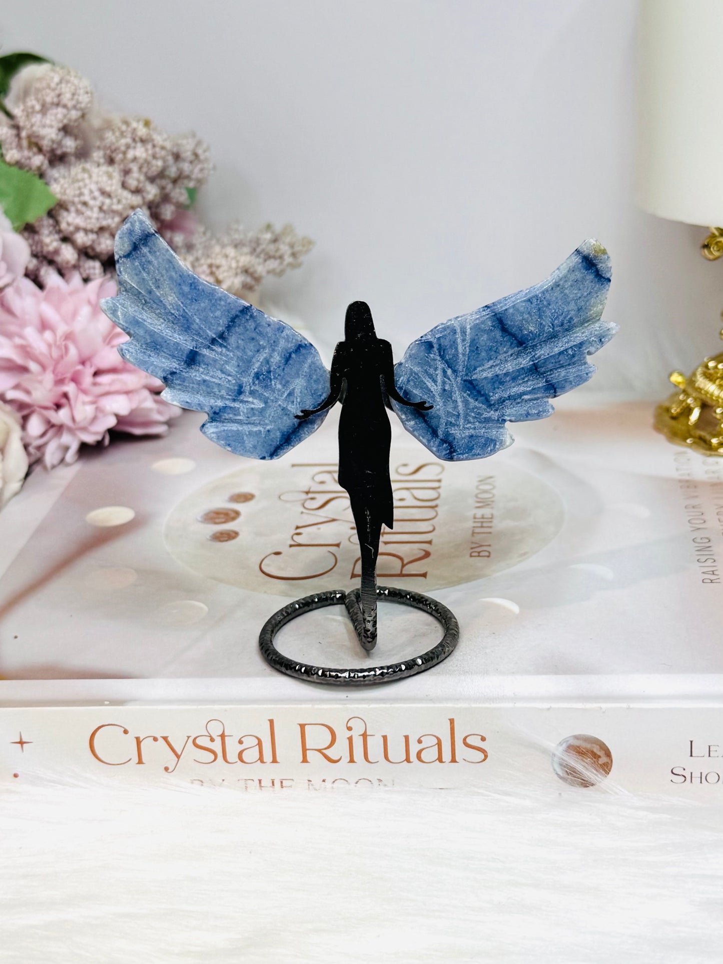 Blue Aventurine Angel Wings 9cm