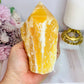 Large 608gram 12cm Orange Calcite Point