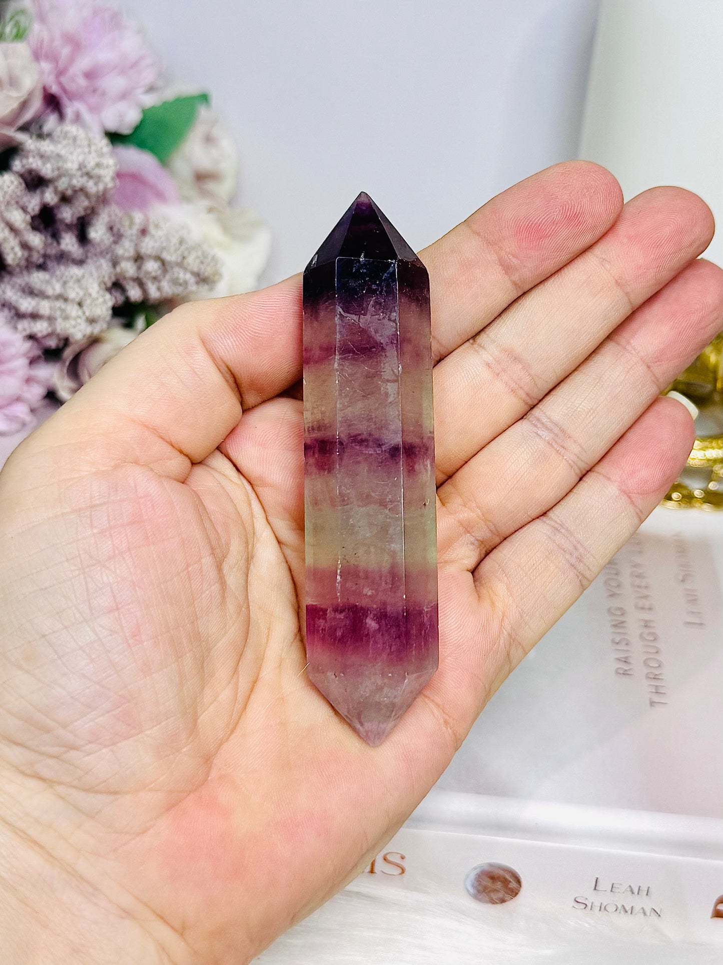 Rainbow Fluorite Double Terminated Point 9.5cm