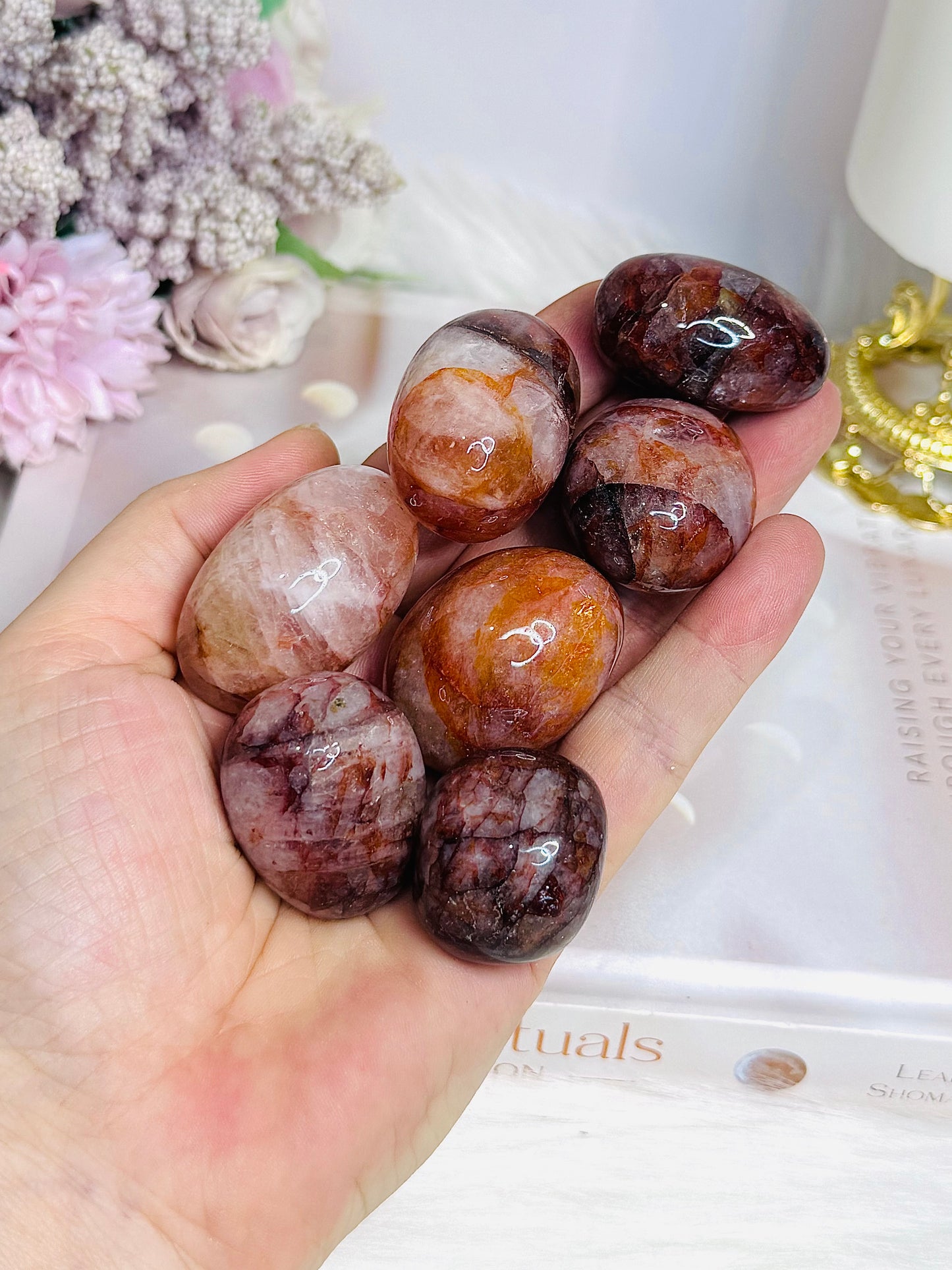 Large Fire Quartz Tumbles $8 each x