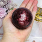 Large Red Jasper Sphere on Stand 368g