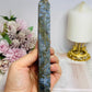 Blue Moss Agate Druzy Tower 16.5cm