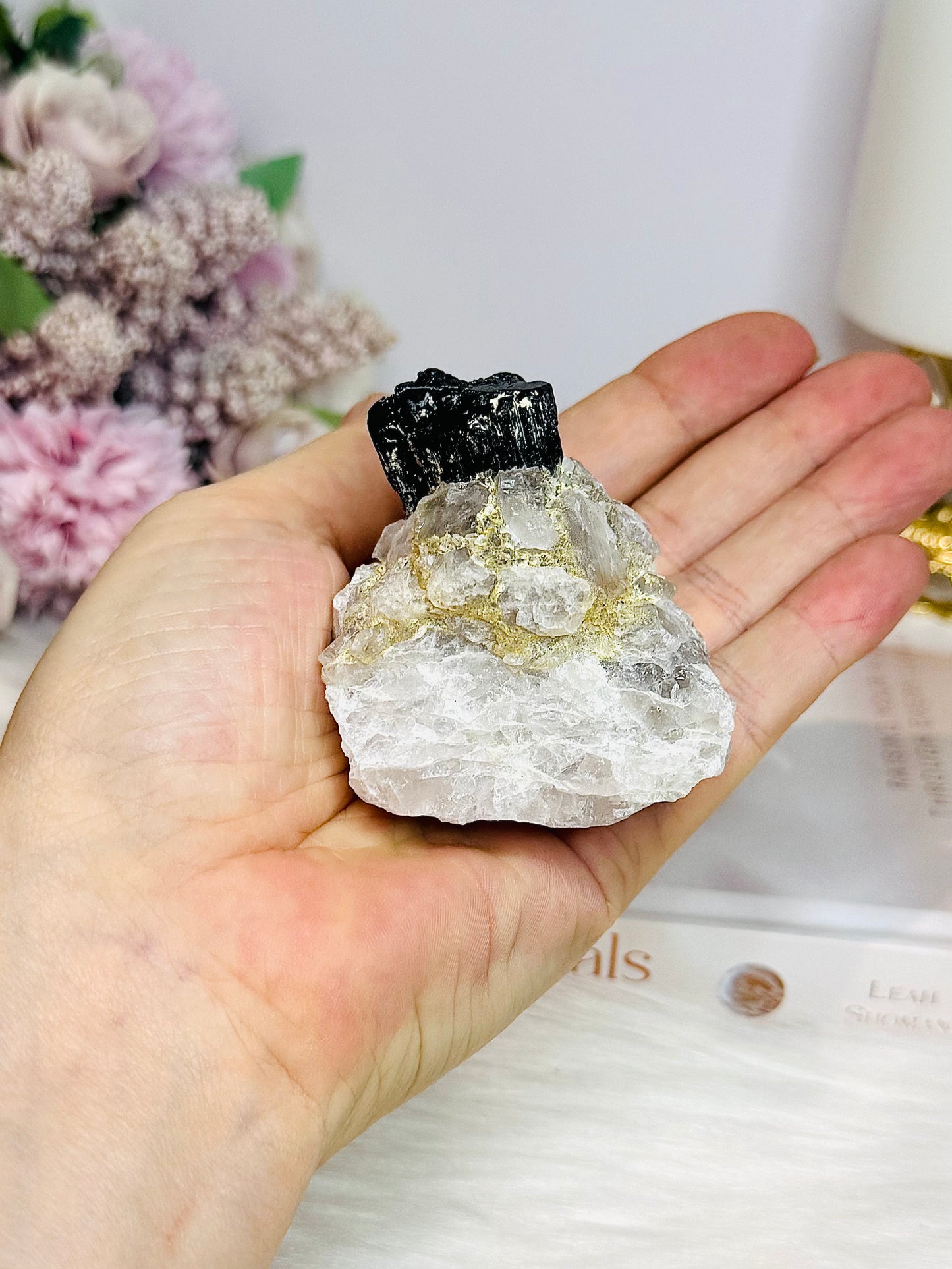Natural Large Black Tourmaline on Matrix 144g