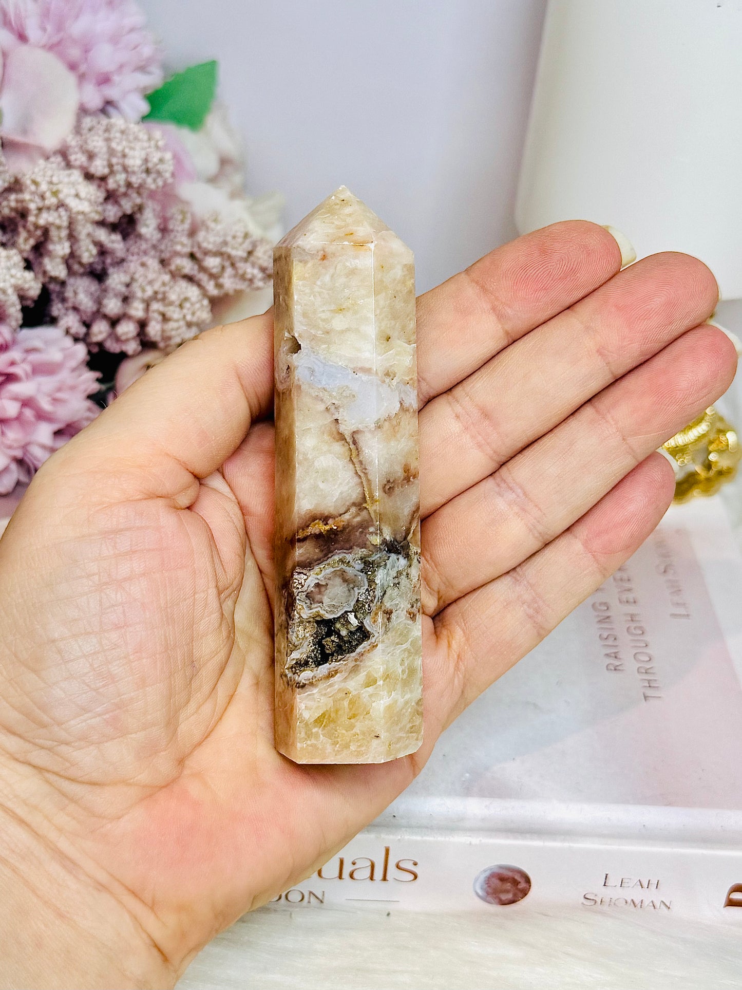 Druzy Agate Tower 10cm