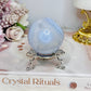 Druzy Blue Lace Agate Sphere On Stand 168g