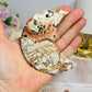 Money Agate Carved Moon 9cm
