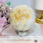 Large Agate Sphere with Blue Hues on Stand 860g