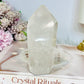 Chunky Clear Quartz Tower with Rainbows 11.5cm 369g