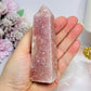 Pink Amethyst Druzy Tower | Obelisk 10.5cm