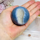 Rare Blue Coral Fossil Sphere on Stand 205g