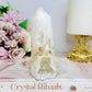 White Druzy Quartz Tower 11cm