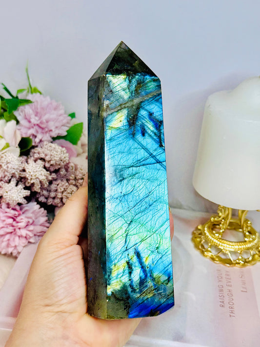 Large Labradorite Tower Full of Flash 18cm 738g