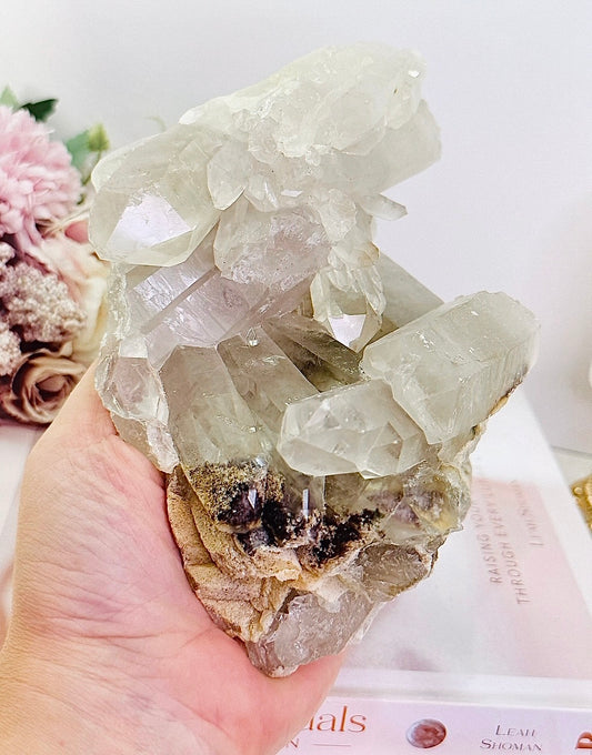 A Master Healer ~ Absolutely Gorgeous Natural Large 16cm 1.68KG Clear Quartz Cluster From Brazil
