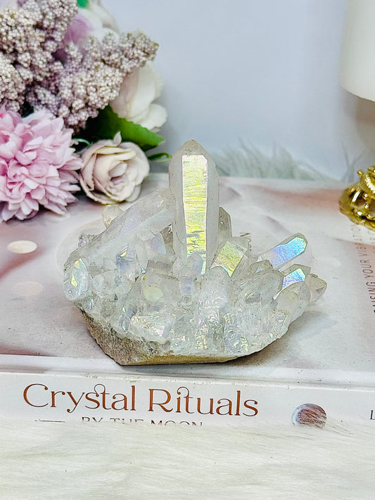 Angel Aura Clear Quartz Cluster 229g