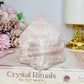 Large Rose Quartz Half Polished Tower 528g