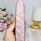 Natural Pink Opal Tower 15.5cm